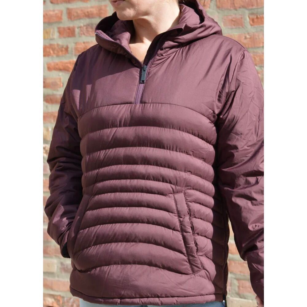 Tentree Maroon Cloud Shell Anorak Puffer Coat Jacket
